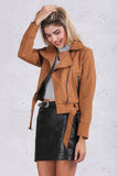 Suede Moto Jacket