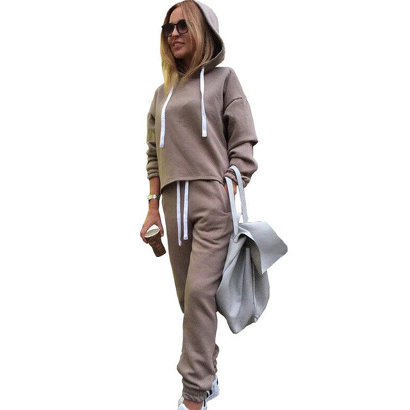 Comfort Casual/Chic Long Sleeve Tracksuit 2 Pieces